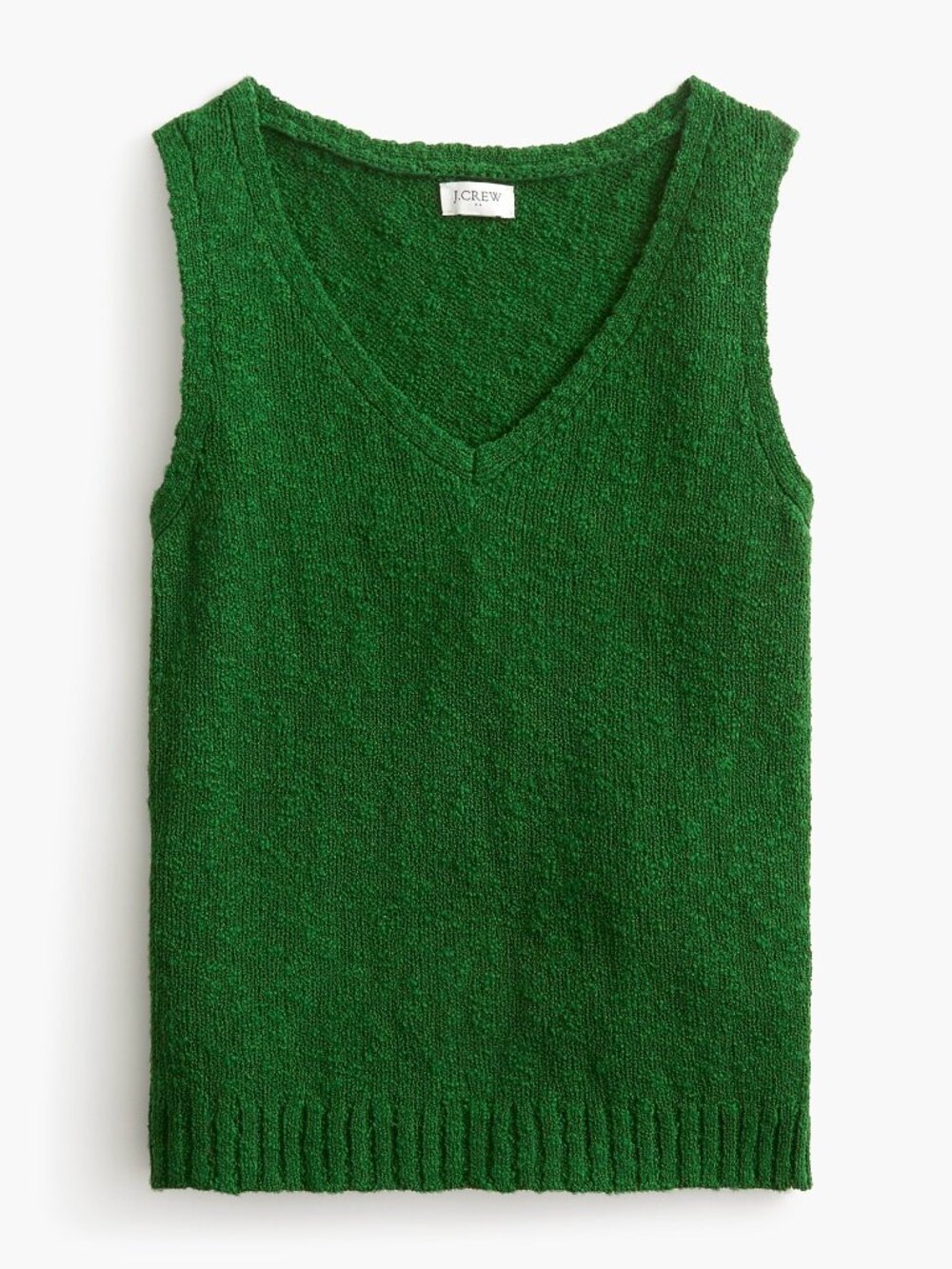 J. Crew V-neck Beach Sweater-Tank BR812 2025 Vacation in Fern Canyon Green S